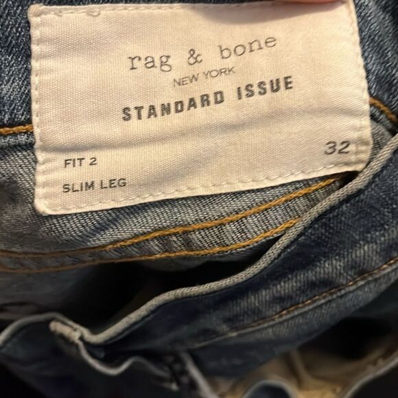 Rag & Bone Standard Issue Distressed Denim Jeans - Picture 8 of 11